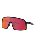 Vignette Oakley, Sutro lunettes de soleil unisexe Polished Black - Prizm Snow Torch Iridium blanc 