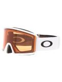 Vignette Oakley, Target Line L lunettes de ski unisexe Matte White - Prizm Persimmon blanc 