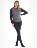 Vignette Odlo, Natural Performance PW 150 chemise thermo femmes Grey Melange - Dark Grey Melange gris 