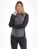 Vignette Odlo, Natural Performance PW 150 chemise thermo femmes Grey Melange - Dark Grey Melange gris 