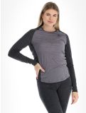 Vignette Odlo, Natural Performance PW 150 chemise thermo femmes Grey Melange - Dark Grey Melange gris 