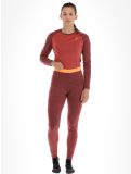 Vignette Odlo, Natural Performance PW 150 pantalon thermique femmes Spiced Apple Melange  - Live Wire bordeaux 