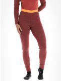 Vignette Odlo, Natural Performance PW 150 pantalon thermique femmes Spiced Apple Melange  - Live Wire bordeaux 