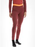 Vignette Odlo, Natural Performance PW 150 pantalon thermique femmes Spiced Apple Melange  - Live Wire bordeaux 