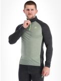 Vignette Odlo, Natural Performance PW 150 pull de ski hommes Matte Green - Dark Grey Melange gris, vert 