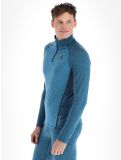 Vignette Odlo, Natural Performance PW 150 pull de ski hommes Saxony Blue - Deep Dive Melange bleu 