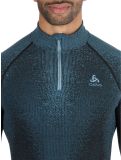 Vignette Odlo, Perfomance Zip Blackcomb Eco pull de ski hommes Provincial Blue bleu 