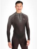 Vignette Odlo, Perfomance Zip Blackcomb Eco pull de ski hommes Fudge violet 