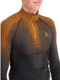 Vignette Odlo, Perfomance Zip Blackcomb Eco pull de ski hommes Oriole orange 