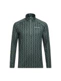 Vignette Peak Performance, Spirit Half Zip Printed chemise thermo hommes pattern vert 