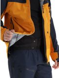 Vignette Picture, Broader 3L veste de ski à coque dure hommes Camel-Dark Blue bleu, orange 