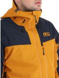 Vignette Picture, Broader 3L veste de ski à coque dure hommes Camel-Dark Blue bleu, orange 