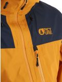 Vignette Picture, Broader 3L veste de ski à coque dure hommes Camel-Dark Blue bleu, orange 