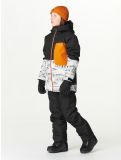 Vignette Picture, Daumy veste de ski enfants Black Mood Print Honey bleu, noir, orange 