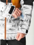 Vignette Picture, Daumy veste de ski enfants Black Mood Print Honey bleu, noir, orange 