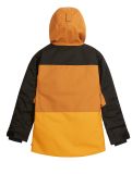 Vignette Picture, Daumy veste de ski enfants Cathay Spice-Black brun, jaune, noir 