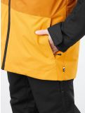 Vignette Picture, Daumy veste de ski enfants Cathay Spice-Black brun, jaune, noir 