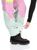 Vignette Picture, Elwy pantalon de ski BIB femmes Silt Green Orchid Acid Lime rose, vert 