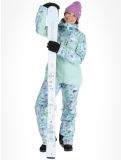 Vignette Picture, Exa veste de ski femmes Blurry Water Print Silt Green vert 