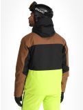 Vignette Picture, Object veste de ski hommes Cocoa Brown Black Acid Lime brun, jaune, noir 