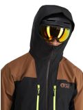 Vignette Picture, Object veste de ski hommes Cocoa Brown Black Acid Lime brun, jaune, noir 