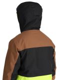 Vignette Picture, Object veste de ski hommes Cocoa Brown Black Acid Lime brun, jaune, noir 