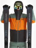 Vignette Picture, Object veste de ski hommes Raven Grey gris, orange, vert 