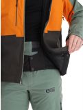 Vignette Picture, Object veste de ski hommes Raven Grey gris, orange, vert 