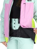 Vignette Picture, Seakrest veste de ski femmes Silt Green Orchid Acid Lime gris, rose 