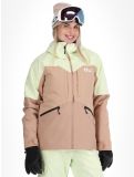 Vignette Picture, Sitkah veste de ski femmes Lime Cream Roebuck brun, vert 