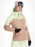 Vignette Picture, Sitkah veste de ski femmes Lime Cream Roebuck brun, vert 