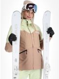 Vignette Picture, Sitkah veste de ski femmes Lime Cream Roebuck brun, vert 