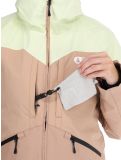 Vignette Picture, Sitkah veste de ski femmes Lime Cream Roebuck brun, vert 