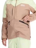 Vignette Picture, Sitkah veste de ski femmes Lime Cream Roebuck brun, vert 