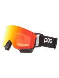 Vignette POC, Nexal Mid lunettes de ski unisexe Uranium Black / Partly Sunny Orange noir, orange 