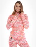 Vignette Poederbaas, Animal pull de ski femmes Zebra Pink rose 