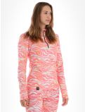 Vignette Poederbaas, Animal pull de ski femmes Zebra Pink rose 