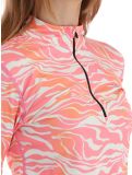 Vignette Poederbaas, Animal pull de ski femmes Zebra Pink rose 