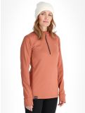 Vignette Poederbaas, Arctic pull de ski femmes Terracotta brun 