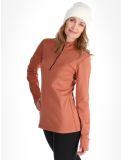 Vignette Poederbaas, Arctic pull de ski femmes Terracotta brun 