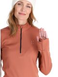 Vignette Poederbaas, Arctic pull de ski femmes Terracotta brun 