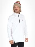 Vignette Poederbaas, Arty pull de ski hommes Off White blanc 