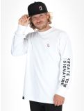 Vignette Poederbaas, Arty Longsleeve pull hommes Off White blanc 