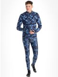 Vignette Poederbaas, Camo pull de ski hommes Navy bleu 