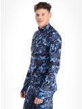 Vignette Poederbaas, Camo pull de ski hommes Navy bleu 