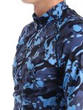 Vignette Poederbaas, Camo pull de ski hommes Navy bleu 