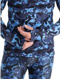 Vignette Poederbaas, Camo pull de ski hommes Navy bleu 