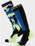 Vignette Poederbaas, Camo Ski Socks 2-pack chaussettes de ski 2-pack unisexe Blue Multi bleu, multicolore 