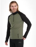 Vignette Poederbaas, Duo pull de ski hommes Green Black noir, vert 