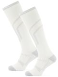 Vignette Poederbaas, Lightweight Functional Ski Socks 2-pack chaussettes de ski 2-pack unisexe White blanc 